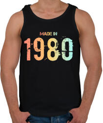 printfashion 1980 - Férfi atléta - Fekete (6225551)