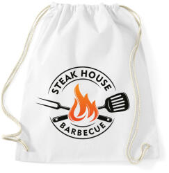 printfashion Steak house barbecue - Sportzsák, Tornazsák - Fehér (5035494)