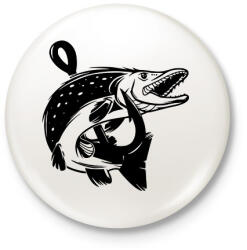 printfashion csuka - Kitűző, hűtőmágnes - Fehér (11902626)