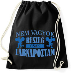 printfashion Csak lábnapoztam - Sportzsák, Tornazsák - Fekete (8954084)