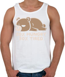 printfashion Maci - éhes és álmos 2 - Férfi atléta - Fehér (4206773)