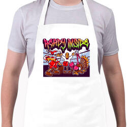 printfashion Graffiti - Karácsony - Kötény - Fehér (4962561)