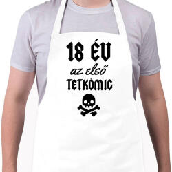 printfashion 18 év az első tetkómig - Kötény - Fehér (4912119)