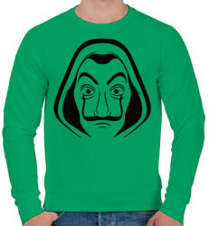 printfashion La casa de papel - A nagy pénzrablás - Férfi pulóver - Zöld (4287562)