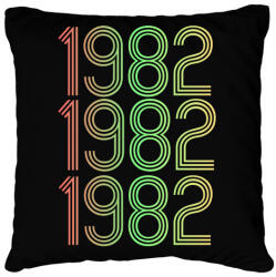 printfashion 1982 - Párnahuzat, Díszpárnahuzat - Fekete (4276654)