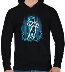 printfashion vegeta - Férfi kapucnis pulóver - Fekete (12479836)