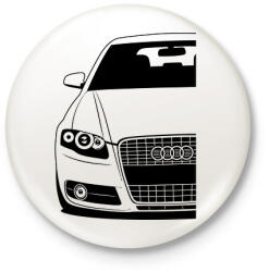 printfashion AUDI A4 - Kitűző, hűtőmágnes - Fehér (16010233)