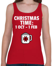 printfashion CHRISTMAS TIME - Női atléta - Cseresznyepiros (9545681)