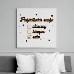 printfashion Pletykálkodás szintje - Vászonkép - Fehér (8525000)