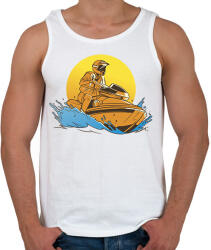 printfashion Jetski - Férfi atléta - Fehér (9175105)