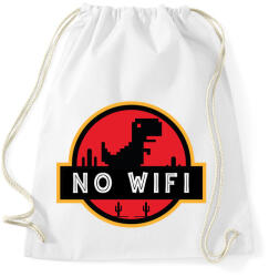 printfashion Jurassic p - No wifi - Sportzsák, Tornazsák - Fehér (5595004)