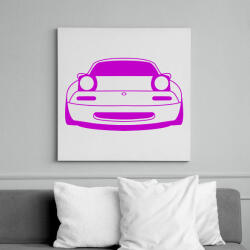printfashion Mazda mx5 Lila - Vászonkép - Fehér (15774825)