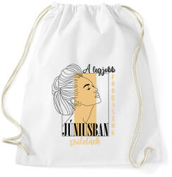 printfashion A legjobb fodrász - Hónappal (fekete) - Sportzsák, Tornazsák - Fehér (7315669)