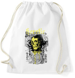 printfashion sárga koponya - Sportzsák, Tornazsák - Fehér (4657772)