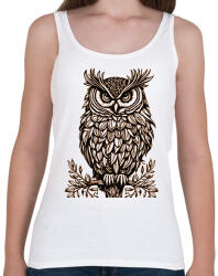 printfashion Bagoly - Női atléta - Fehér (15955144)