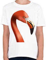 printfashion Flamingó - Gyerek póló - Fehér (12021896)