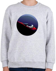 printfashion Űrpasi - Gyerek pulóver - Sport szürke (4213443)
