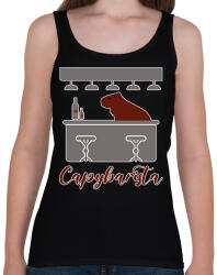 printfashion Capybarista - Női atléta - Fekete (12745489)