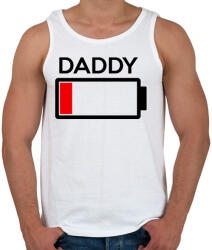 printfashion DADDY - Férfi atléta - Fehér (284720)
