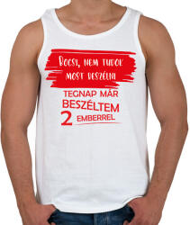 printfashion Bocsi, nem tudok most beszélni - Férfi atléta - Fehér (7032687)