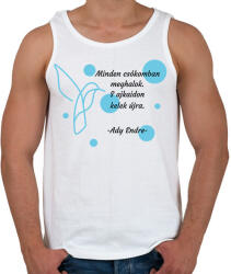 printfashion Ady Endre - A te melegséged - Férfi atléta - Fehér (6611062)