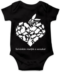 printfashion Együtt A Kisállatokért Alapítvány - Baba Body - Fekete (13444504)