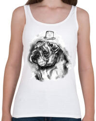 printfashion bulldog kalappal - Női atléta - Fehér (5702655)