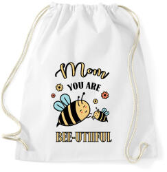 printfashion Mom you are bee-utiful - Sportzsák, Tornazsák - Fehér (16822253)