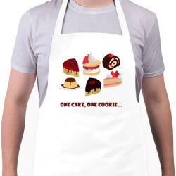 printfashion One cake - Kötény - Fehér (13913829)