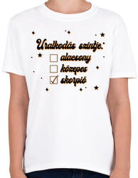 printfashion Uralkodás szintje - Gyerek póló - Fehér (8525620)