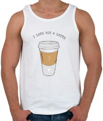 printfashion Latte - Férfi atléta - Fehér (444264)