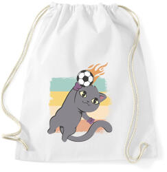 printfashion Focista cica - Sportzsák, Tornazsák - Fehér (11747903)
