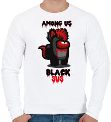 printfashion Among us Black sus - Férfi pulóver - Fehér (4126948)