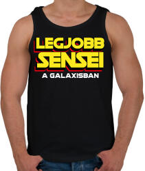 printfashion LEGJOBB SENSEI A GALAXISBAN - Férfi atléta - Fekete (11572589)