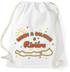 printfashion Nekem a Balaton - Sportzsák, Tornazsák - Fehér (7345332)