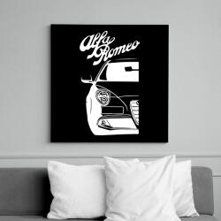 printfashion Alfa Romeo Mito - White - Vászonkép - Fekete (13780469)