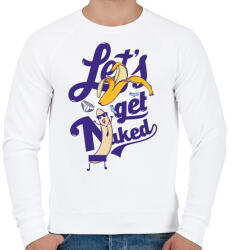 printfashion Meztelenül - Férfi pulóver - Fehér (316286)