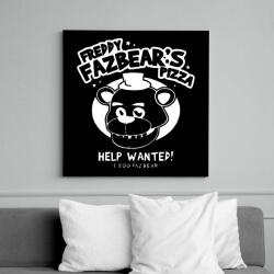 printfashion Freddy Fazbears pizza2 - Vászonkép - Fekete (14886916)