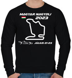 printfashion Magyar Nagydij 01 - Férfi pulóver - Fekete (13213029)