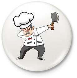 printfashion Dab cheff - Kitűző, hűtőmágnes - Fehér (3083415)