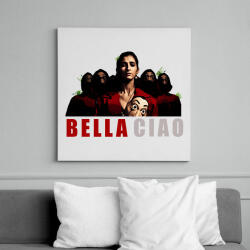 printfashion bella ciao - Vászonkép - Fehér (6638850)