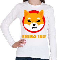 printfashion Shiba inu 01 - Női hosszú ujjú póló - Fehér (11276429)
