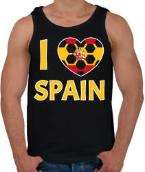 printfashion I love Spain - Férfi atléta - Fekete (10788090)