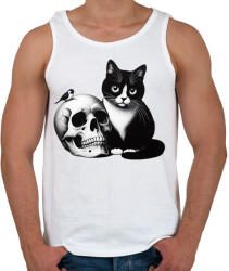 printfashion Cica - Férfi atléta - Fehér (15168180)