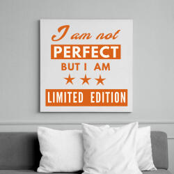 printfashion IMA NOT PERFECT - Vászonkép - Fehér (6627355)