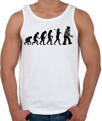 printfashion Az ember evolúciója - fekete - Férfi atléta - Fehér (13579212)