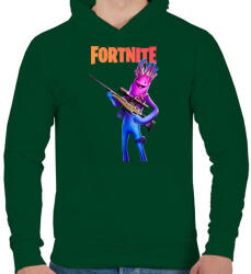 printfashion Jellie Fortnite - Férfi kapucnis pulóver - Sötétzöld (2434200)