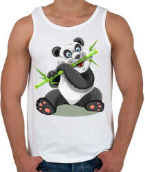 printfashion Panda - Férfi atléta - Fehér (12056974)