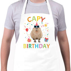 printfashion Capy Birthday party - Kötény - Fehér (13759379)