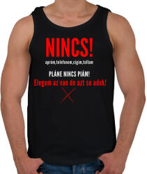 printfashion NINCS - Férfi atléta - Fekete (1524032)